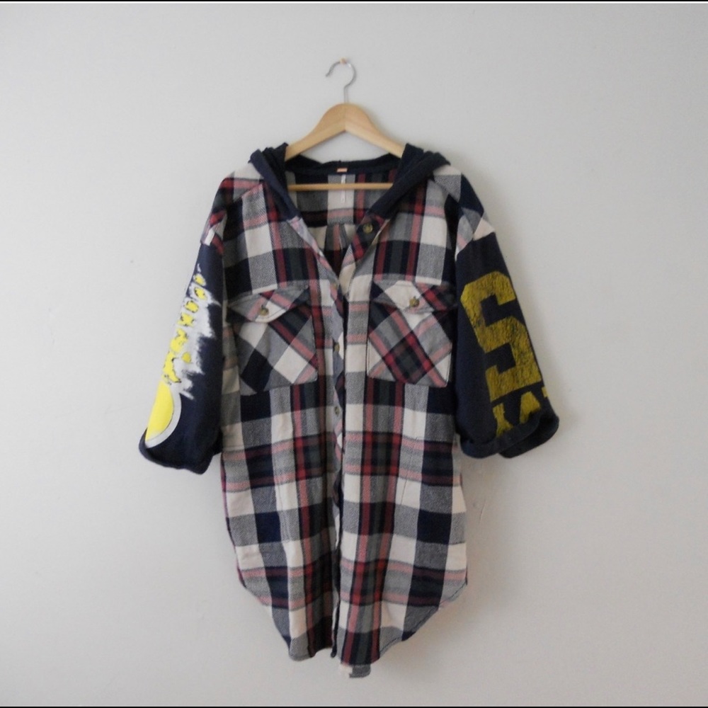 Free People Flannel with Hood
